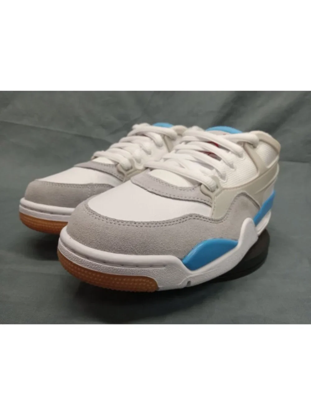 Nike Boys Air Jordan 4 RM (GS) Sneakers Mesh White Blue Size 6 NEW NO BOX!
